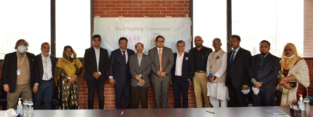 MoU Signing Ceremony Between DCCI and University Of Liberal Arts Bangladesh (ULAB)